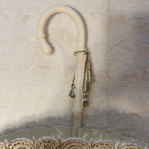 Vintage Syroco Style Victorian Parasol Umbrella MCM Wall Pocket/Planter Hanging - Picture 3 of 8